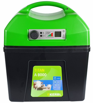 Elektryzator akumulatorowy TITAN A 8000, dla koni, bydła, dzików, Kerbl