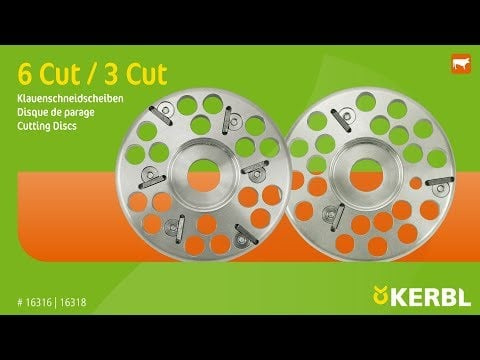 Tarcza do korekcji racic Profi, 6 wymiennych ostrzy, śr. 120 mm, Kerbl