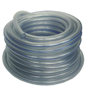 Przewód mleczny PVC, 14,0 x 23,6 mm, 25 m, niebieski pasek, Reci Prof
