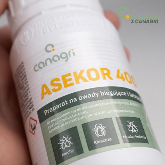 Środek owadobójczy na owady biegające i latające ASEKOR 400 Plus, koncentrat, 100 ml