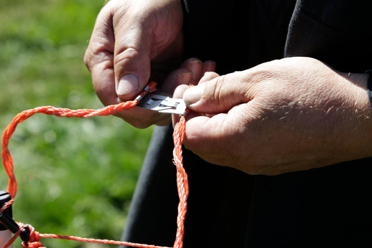 Siatka dla owiec OviNet, 50m, 108 cm, podw. szpic, pomarańczowa, Kerbl