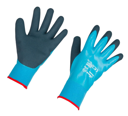 Rękawice zimowe ThermoDry I, jednowarstwowe, jasnoniebieske, rozmiary: M - XXL, Kerbl