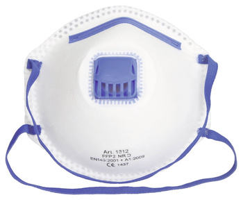 Maska przeciwpyłowa FFP2 NR D, z zaworem, 10 szt., Kerbl
