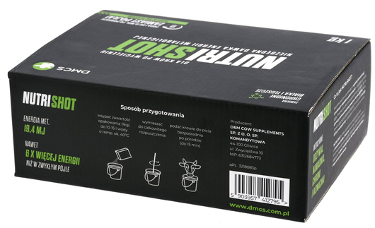 Specjalistyczny preparat energetyczny dla krów po wycieleniu Nutri Shot, 1 kg, Canagri
