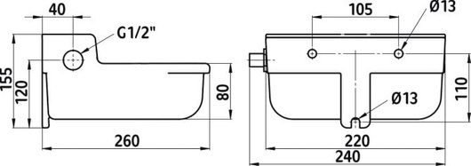 Poidło pływakowe żeliwne S190, 2 l, Kerbl