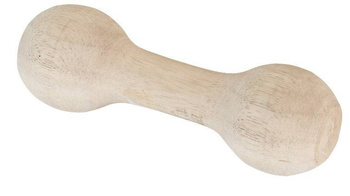 Hantel drewniany, do aportowania dla psa, okrągły, 21 cm, 250 g, Kerbl