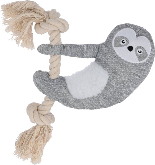 Zabawka dla szczeniąt, leniwiec, 25 x 13 cm, biało-szary, Kerbl