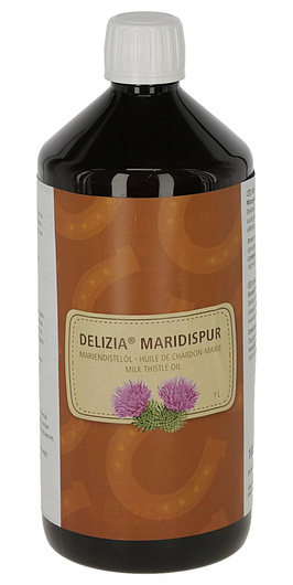 Olej z ostropestu plamistego dla konia Delizia, 1000 ml, Kerbl