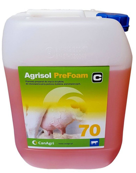 Pianowy płyn do mycia wymion Agrisol PreFoam 70, 10 kg, Canagri