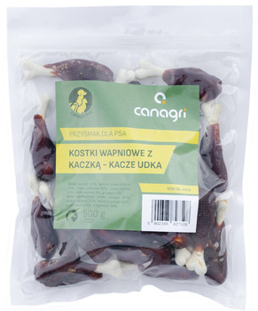 Przysmak dla psa, kostki wapniowe z kaczką, 500 g, Canagri