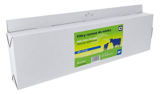 Filtr rurowy do mleka, 620 x 76 mm, 150 szt., Canagri