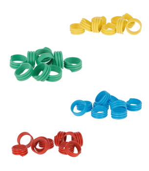 Opaska spiralna dla drobiu, 10 mm, różne kolory, 100 szt., Kerbl