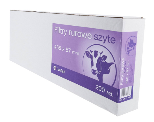 Filtr rurowy do mleka, 455 x 57 mm, 200 szt., Canagri