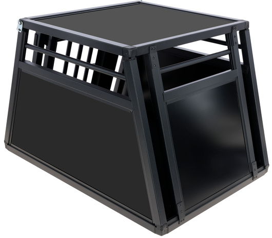Klatka transportowa dla psa, 92 x 65 x 65 cm, aluminiowa, grafit, Kerbl
