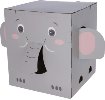 Domek dla kota, z drapakiem, Elephant, 35 x 35 x 39 cm, szary, Kerbl