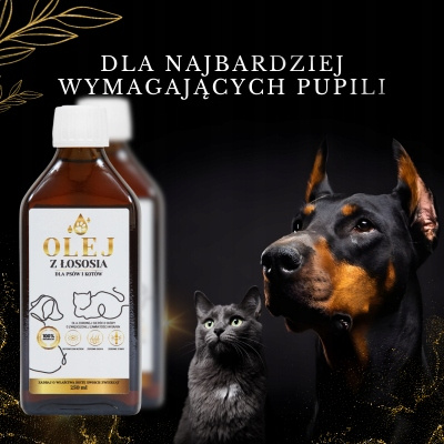 Olej z Łososia 100% - Dla Psa i Kota w Każdym Wieku - Lab-V - 500 ml