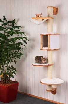 Drapak dla kota Dolomit, ścienny, 168 cm, biały, Kerbl