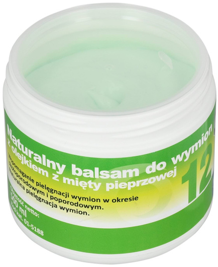 Balsam do wymion z olejkiem z mięty pieprzowej ”12”, 500 ml, Canagri