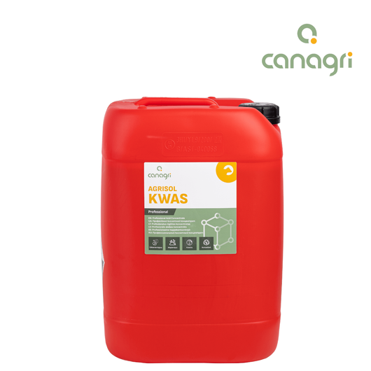 Kwaśny preparat myjący Agrisol Kwas 2.0, 24 kg, Canagri