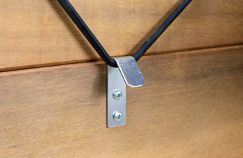 Uchwyt z hakiem do siatki transportowej, 2 szt., 67 x 20 mm, Kerbl