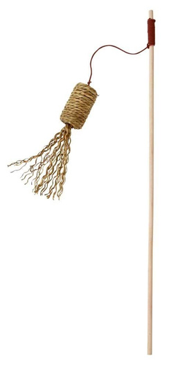 Wędka dla kota z frędzelkiem, trawa turkusowa,  41 cm, Kerbl