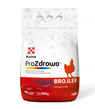 Mieszanka paszowa uzupełniająca dla kur, brojlerów ProZdrowo Aqua Broiler 1% 500g