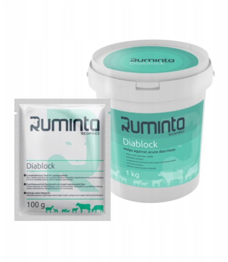 Preparat na ostre biegunki u cieląt Ruminta Diablock 3kg
