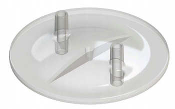 Pokrywa bańki udojowej, tworzywo, 2 otwory, 13-17 mm, Kerbl