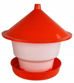 Karmidło dla drobiu, biało czerwone, zakręcane, 20 kg