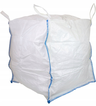 Worek BIG BAG 90x90x120, z zamkniętym dnem, biały, 1000 kg