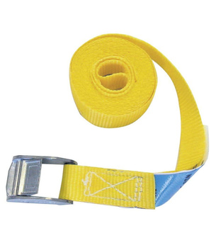 Pas transportowy jednoczęściowy z klamrą, 5m x 25mm, 400 kg, żółty, Kerbl