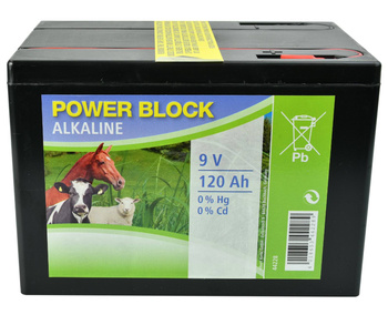 Bateria alkaliczna do elektryzatora, 9 V, 120 Ah, Kerbl