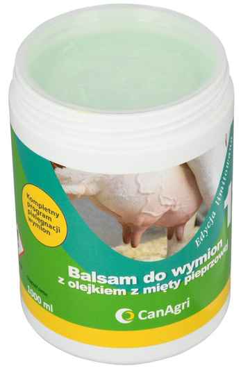 Balsam do wymion z olejkiem z mięty pieprzowej ”12”, 1000 ml, Can Agri