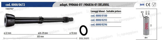 Guma strzykowa typ Alfa Laval MC-31, 990666-01, 906836-01, 10 mm, 4szt., Spaggiari