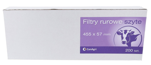 Filtr rurowy do mleka, 455 x 57 mm, 200 szt., Canagri