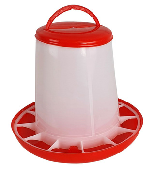 Karmidło dla drobiu, biało czerwone, zakręcane, 6 kg