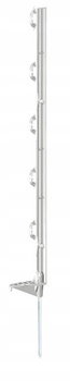 Palik ogrodzeniowy z polipropylenu ECO, 105 cm, biały, poj. stopka, 60 szt., Kerbl