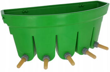 Poidło dzielone dla cieląt z zaworami i lateksowymi smoczkami , "Multi Feeder", Canagri