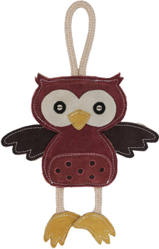 Zabawka dla psa Sowa, skóra, 31 x 22 x 3 cm, Kerbl