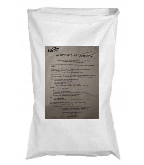 Sypki tłuszcz chroniony dla krów Cargill Milk Power Fat 25 kg