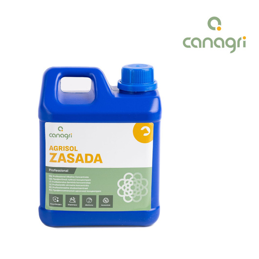 Zasadowy preparat myjąco - dezynfekujący Agrisol Zasada, 2 kg, Canagri