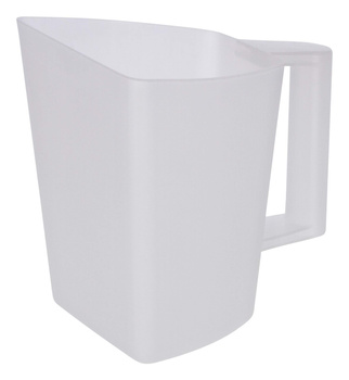 Miarka z uchwytem do paszy, 2 l, przeźroczysty, Kerbl