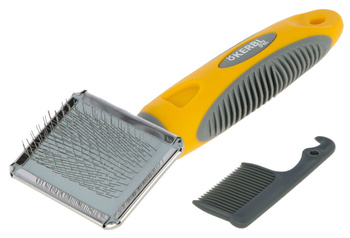 Szczotka dla gryzoni z miękkimi ząbkami z grzebieniem, 16 x 6 cm, Kerbl