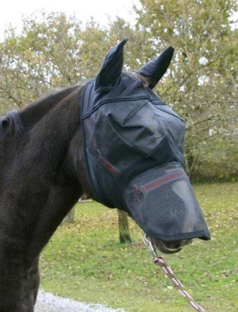 Maska przeciwowadowa dla konia z uszami i nozdrzami, różne rozmiary (od Pony do Full), Covalliero