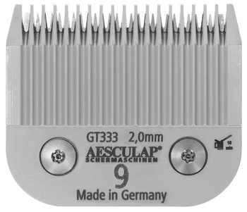 Ostrze do maszynki do strzyżenia, system SnapOn, nr 9, 2 mm, Aesculap