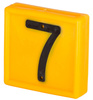 Numer do obroży, żółty, "7", Kerbl