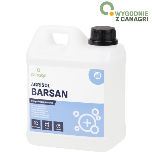 Preparat do mat dezynfekcyjnych Agrisol Barsan 76 koncentrat, 2 kg, Canagri