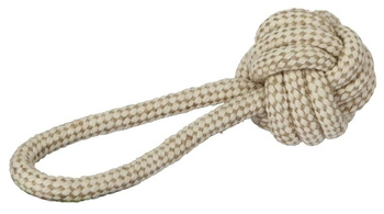 Zabawka dla psa, piłka na sznurze z juty, 8 x 21 cm, Kerbl