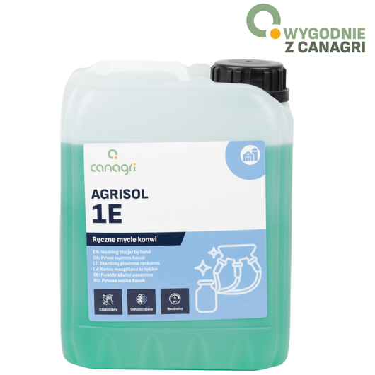 Preparat do ręcznego mycia konwi Agrisol 1 E 78, 5 kg, Canagri