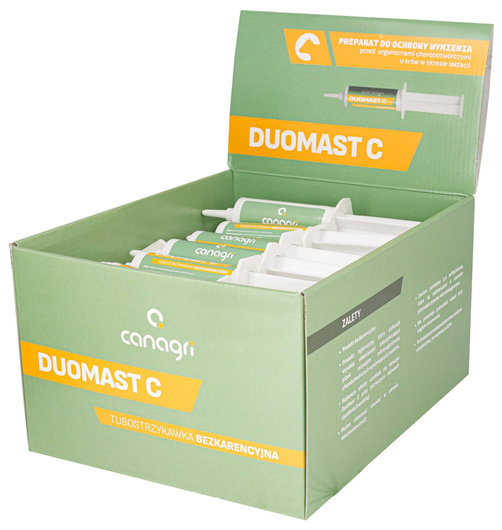 Preparat do ochrony wymienia w okresie laktacji DuoMast C, Canagri
